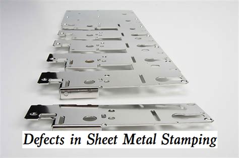 defects in sheet metal stamping process|metal stamping process.